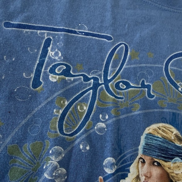 Taylor Swift 2009 Fearless Tour T-Shirt Size Small  Double-Sided Bubbles - Picture 5 of 16